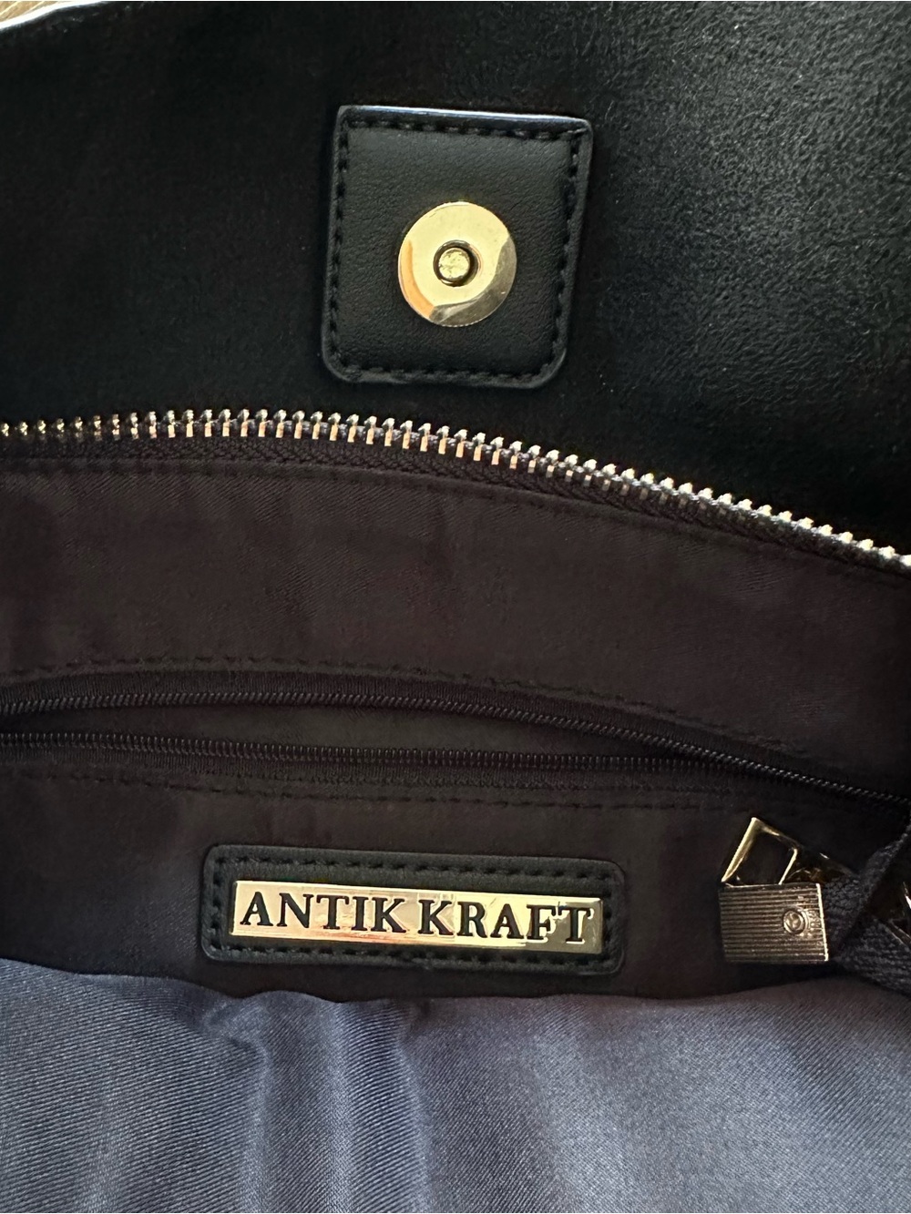 ANTIK KRAFT Sadie Tote Black Purse - Picture 3 of 7